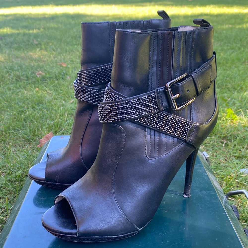 Michael Kors peep toe ankle booties
